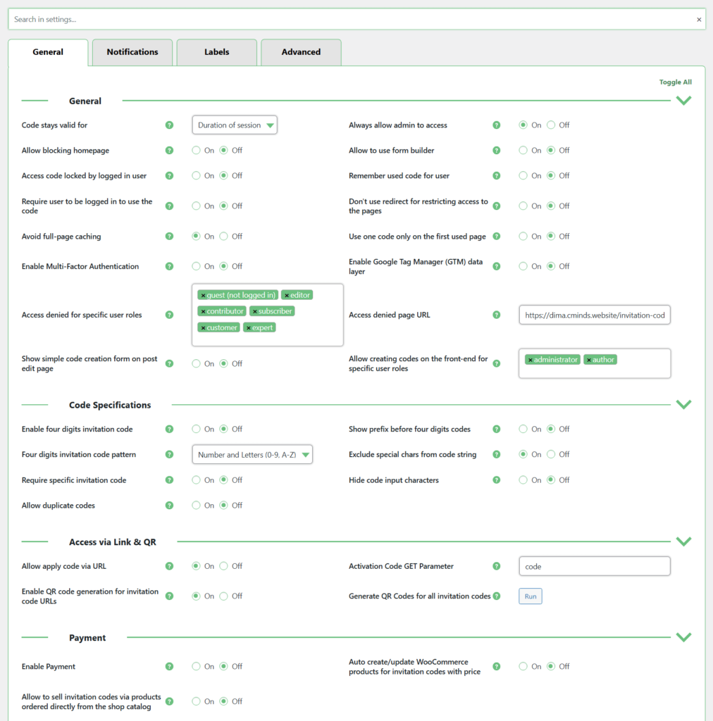WordPress Invitation Code Content Restriction Plugin | CreativeMinds