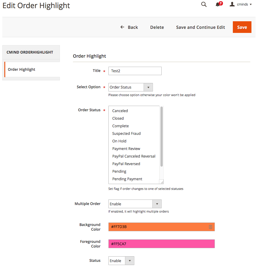 Magento 2 Order Highlighter launch