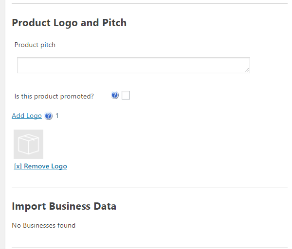 Add New Product-Product Logo & Pitch