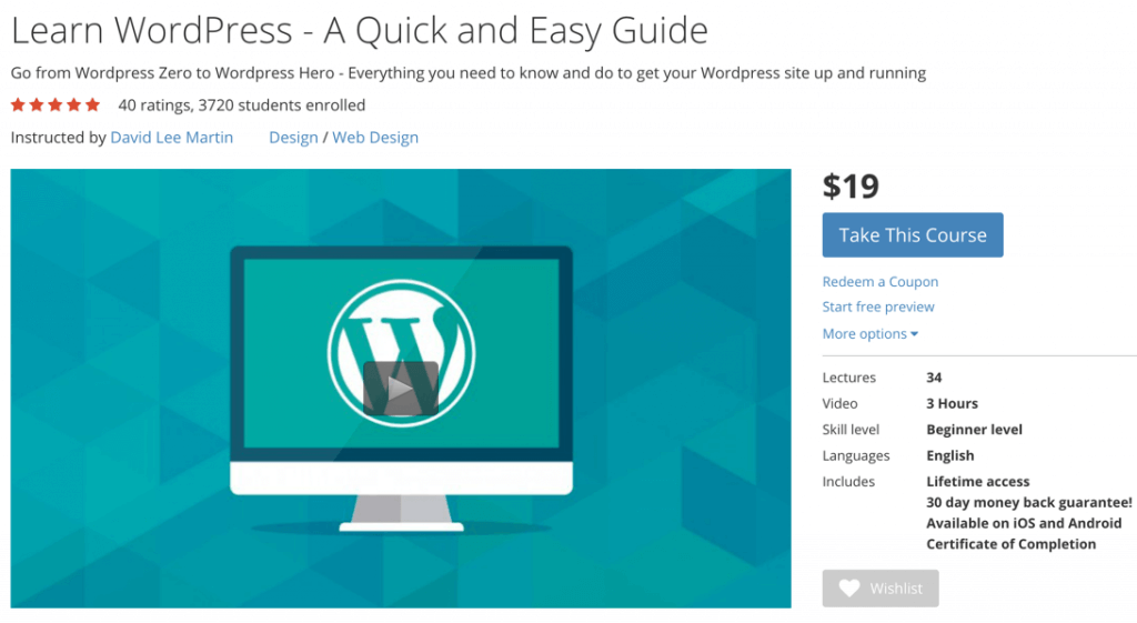 Udemy - WordPress Online Tutorials for Beginners and Advanced Users