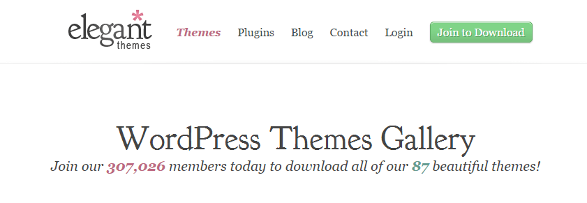 ElegantThemes screenshot - Guide and Tools to Choose the Best WordPress Theme for your Site