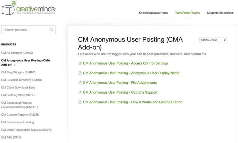 Doc articles for CM Anonymous User Posting - Top 5 Magento 1 Marketplace Extensions in 2020