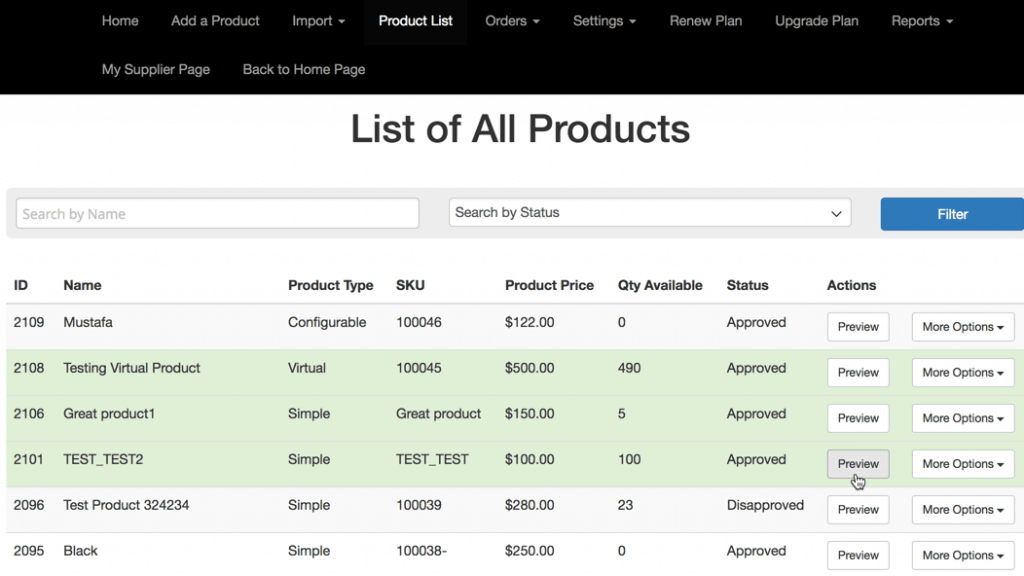 Supplier Dashboard - Top Dropshipping Extensions for Magento 2 in 2024