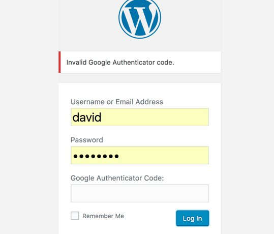 WordPress registration form requiring a Google Authenticator code - Top WordPress Security Trends for 2024 (Plus Tips on Staying Secure!)