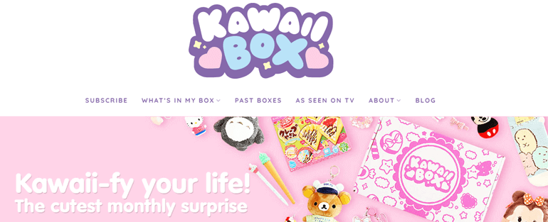 Kawaii Box - Top 10 Types of Website You Can Create With WordPress in 2023