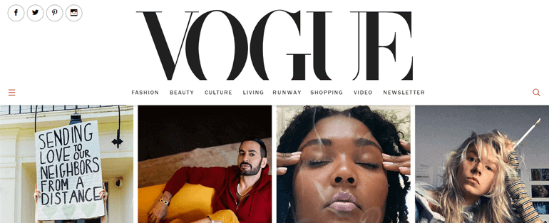 Vogue Web - Top 10 Types of Website You Can Create With WordPress in 2023