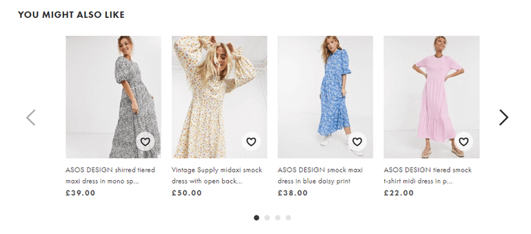 You Might Also Like - Asos -  How to Use Product Recommendations on your WordPress Site