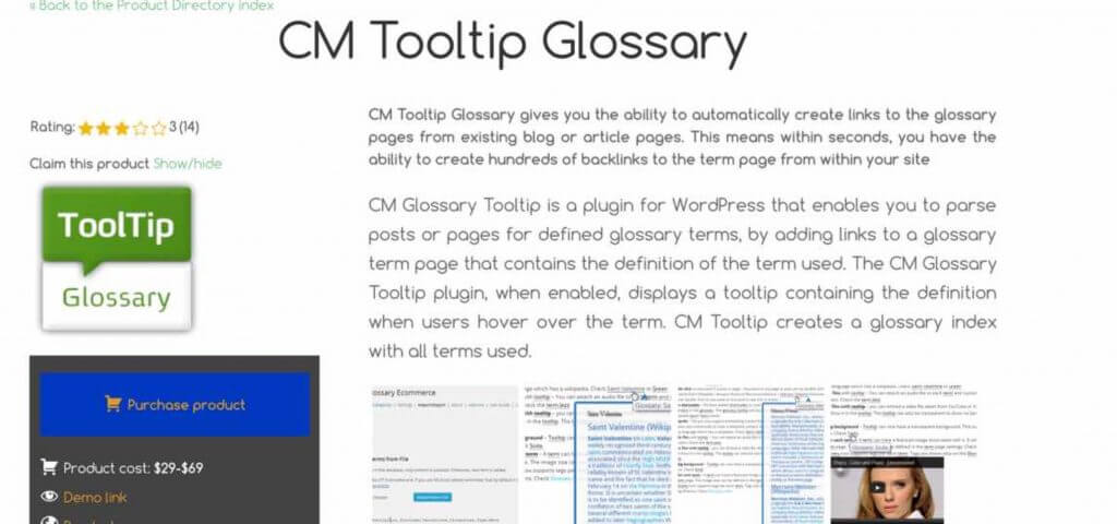 CM Tooltip Glossary - The 5 Top WordPress Product Directory Plugins To Boost Your Business in 2023