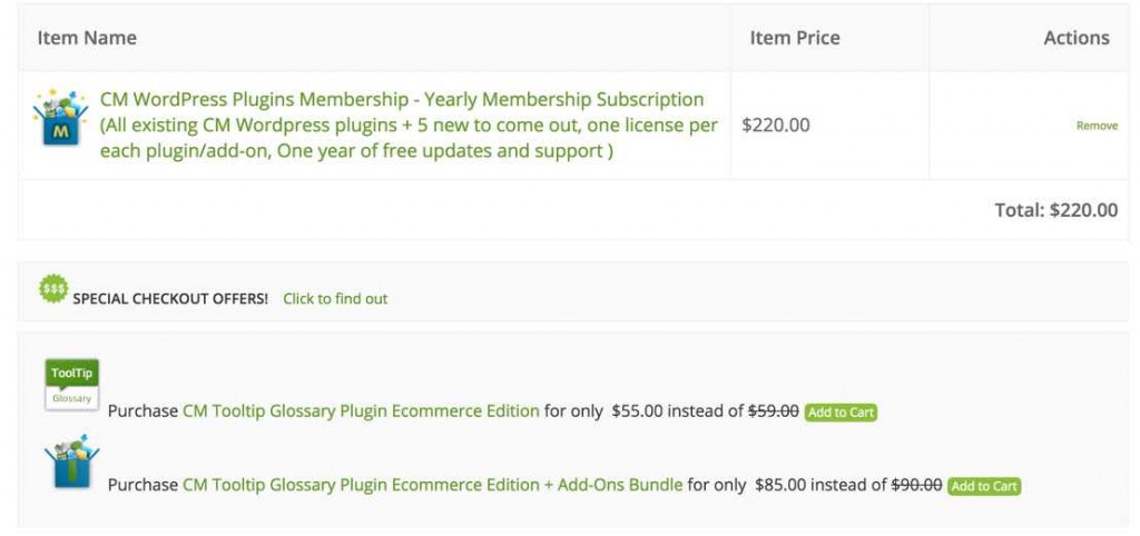 EDD Special Offers Customized Widget in the Checkout - Best Plugins to Build an Online Store with WordPress