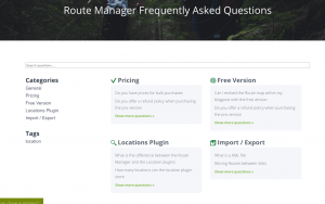 FAQ Index Page - FAQ Manager Plugin