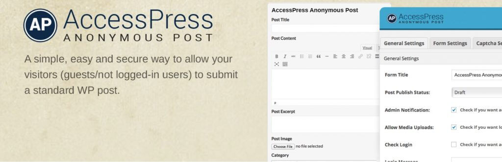 AccessPress Anonymous Post Plugin - Manage Writers Swiftly With These 5 User Submitted Post Plugins