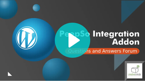 Questions and Answers – PeepSo Integration Add-On - Video tutorial - PeepSo: Make Your WordPress Website Social With These Top Add-ons
