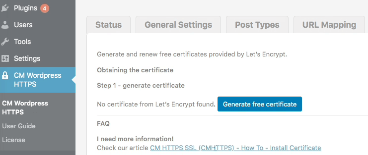 Generating SSL certificates