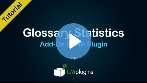 Glossary Statisrics - Video Tutorial - Glossary Skins and Glossary Log & Statistics Video Demo