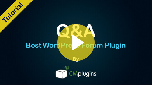 Video QA WordPress - Tutorial - Learn How to Use the WordPress Q and A plugin- CM Answers Video Tutorial