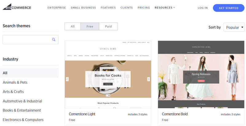 BigCommerce free templates - Magento 2 vs. BigCommerce: Which Takes the Gold?