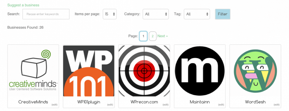 CM Business Directory business index - The 5 Best WordPress Plugins For Your Small Business Website