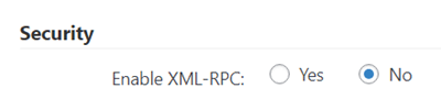 Control XML-RPC