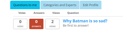 Expert: Questions to Experts