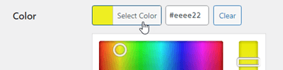 Category background color