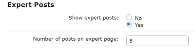 Show expert posts