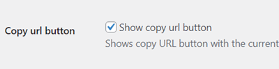Show 'Copy URL' Button