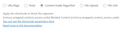 Partial Content Restriction