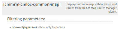 Maps Routes Manager Plugin