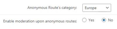 Routes Anonymous Posting Add-on