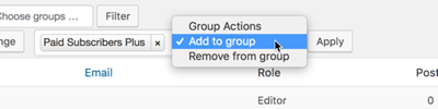 Multiple Groups