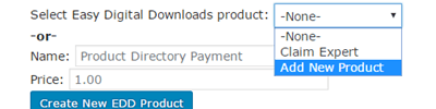 Product Directory Payments Add-on