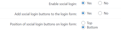 Social Login and Registration