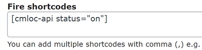 Fire Shortcodes