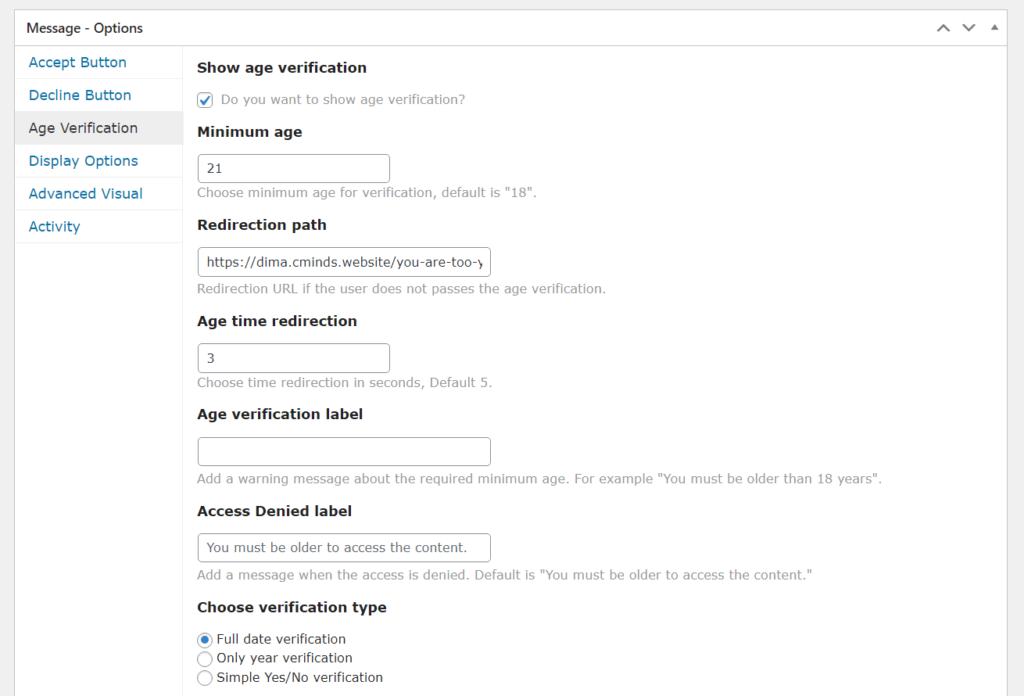 Age Verification and Disclaimer Solution for WordPress Sites ...