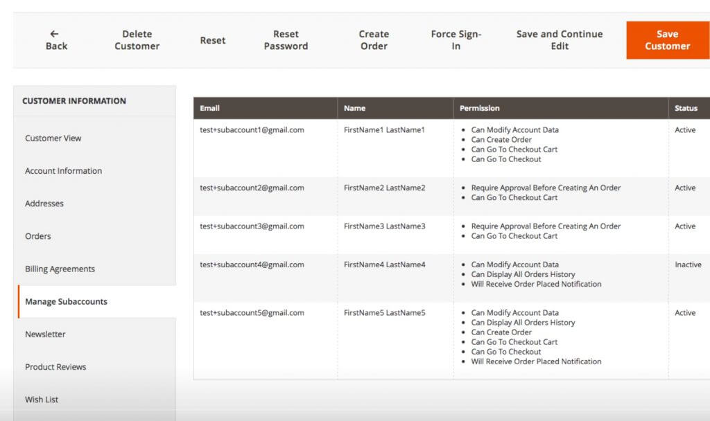 Ultimate Multi-User Magento Extension screenshot - The Ultimate List of Magento Multi-User Account Extensions