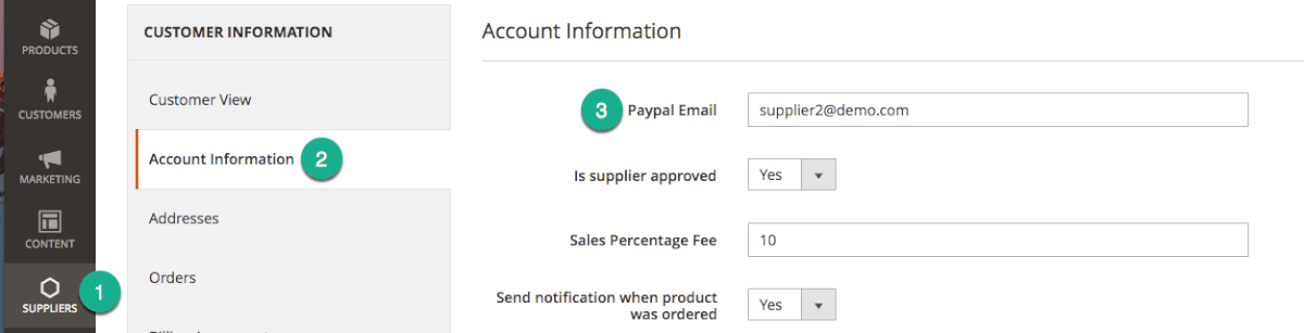 Connecting Supplier PayPal Accounts