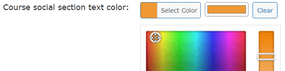 Customize Course Page Colors