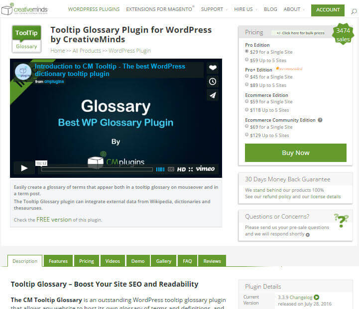 Сreativeminds tooltip glossary - How to Market a WordPress Plugin & Increase Plugin Sales