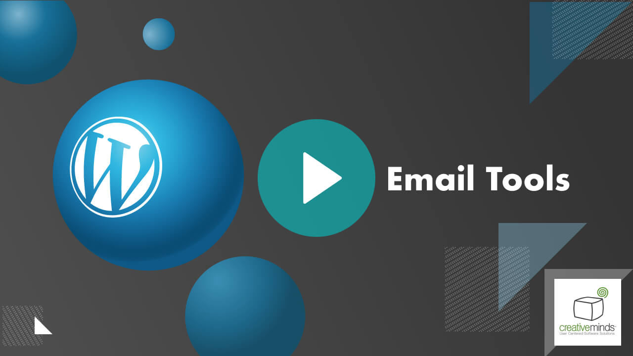 WordPress Email Tools and Mail SMTP Plugin by CreativeMinds main image