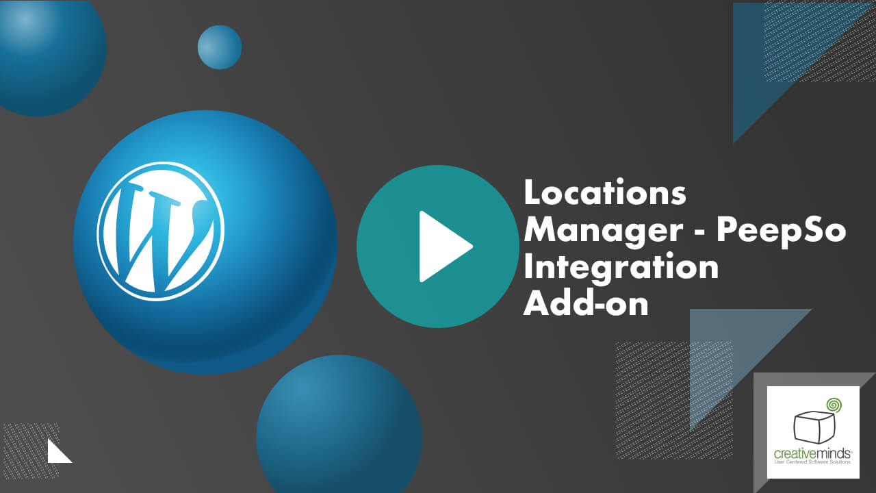 CM Locations Manager - PeepSo Add-on for WordPress by CreativeMinds main image