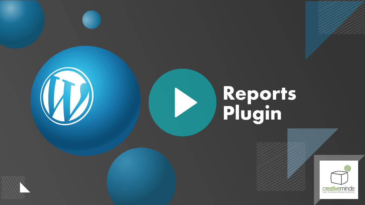 Custom Reports Plugin for WordPress by CreativeMinds main image