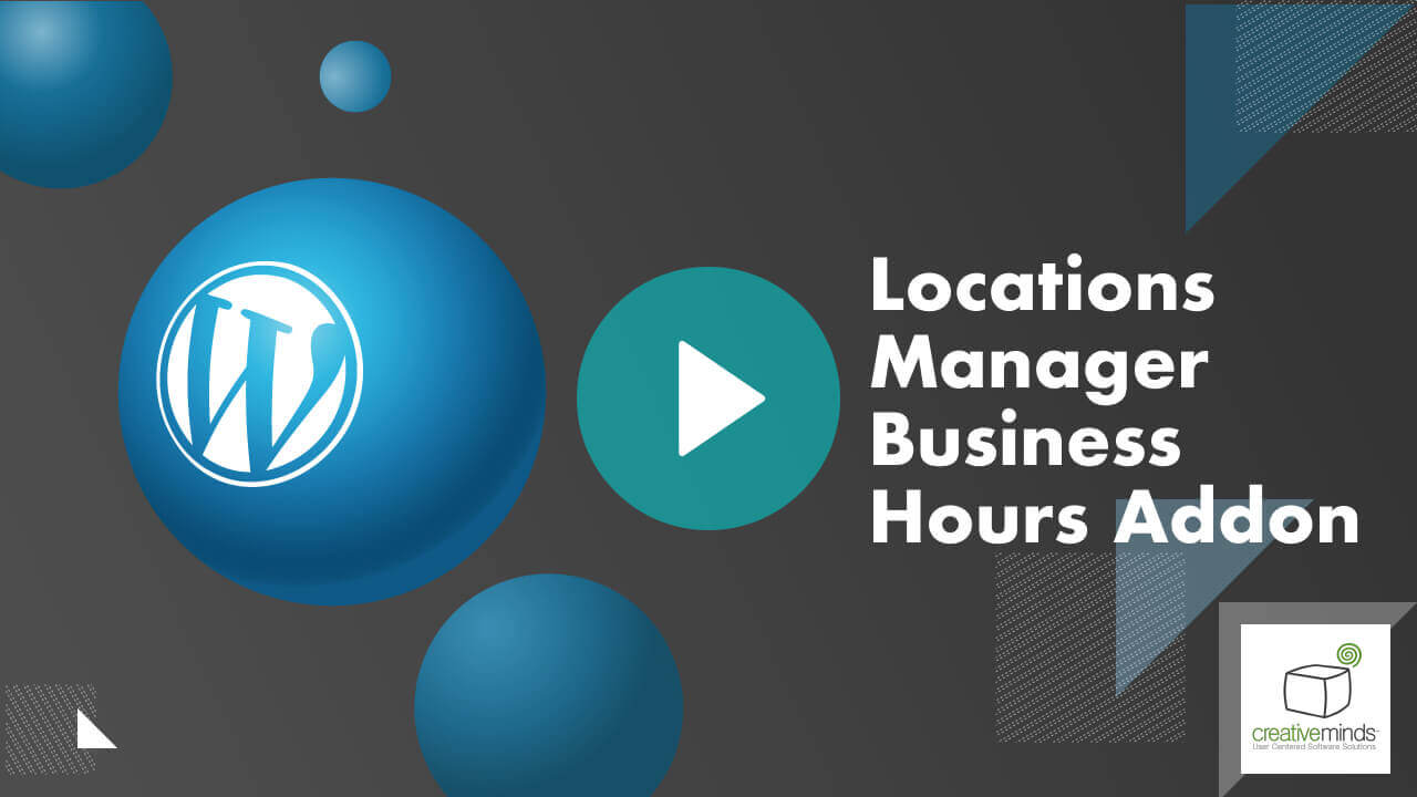 CM Locations Manager Business Hours Add-on for WordPress by CreativeMinds main image