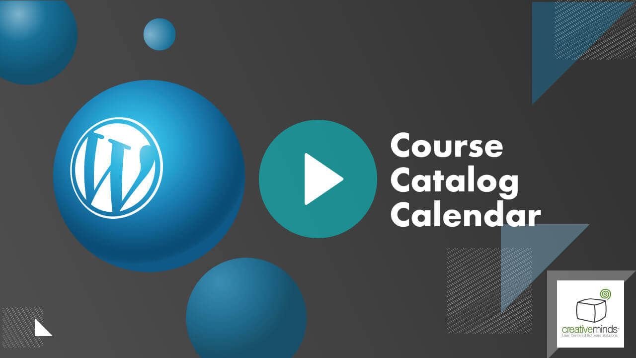 Course Catalog Calendar Add-on for WordPress main image