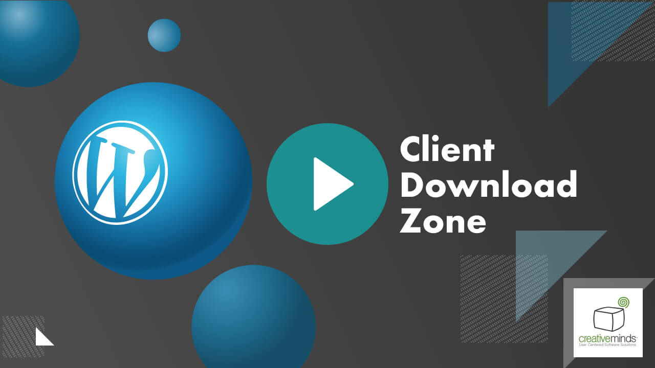 Client Download Zone for WordPress by CreativeMinds main image
