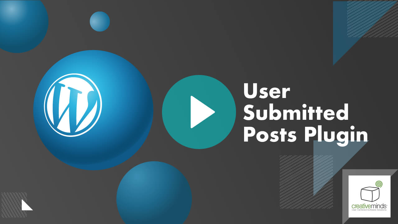 CM User Submitted Posts Plugin for WordPress main image
