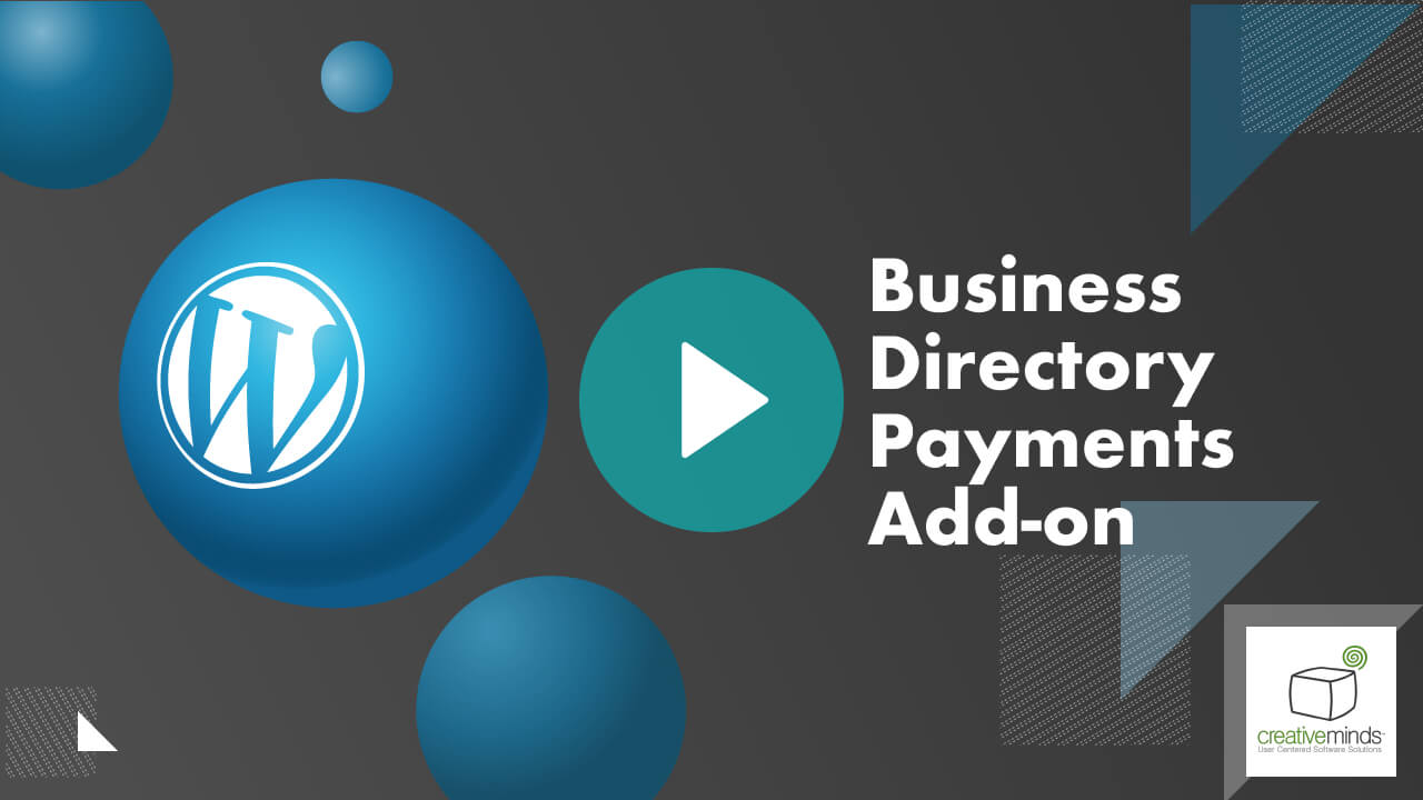 Business Directory Payments Add-On for WordPress by CreativeMinds main image
