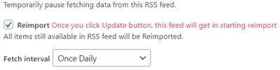 Re-Import Feed