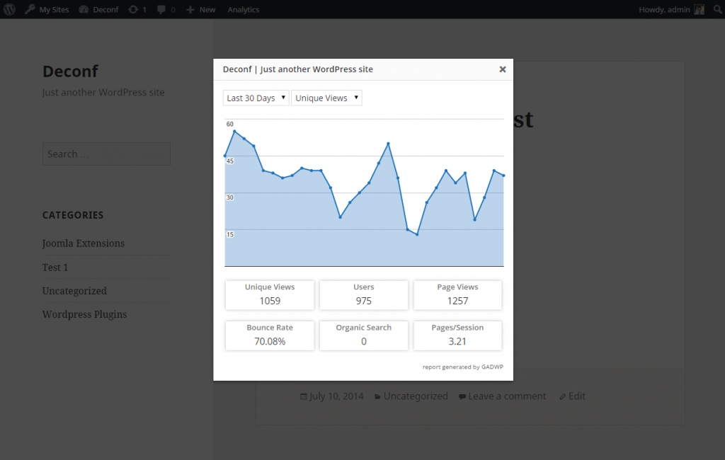 Google Analytics Dashboard for WP  - Take Full Control Of Your Website With These 5 Custom Reports WordPress Plugins