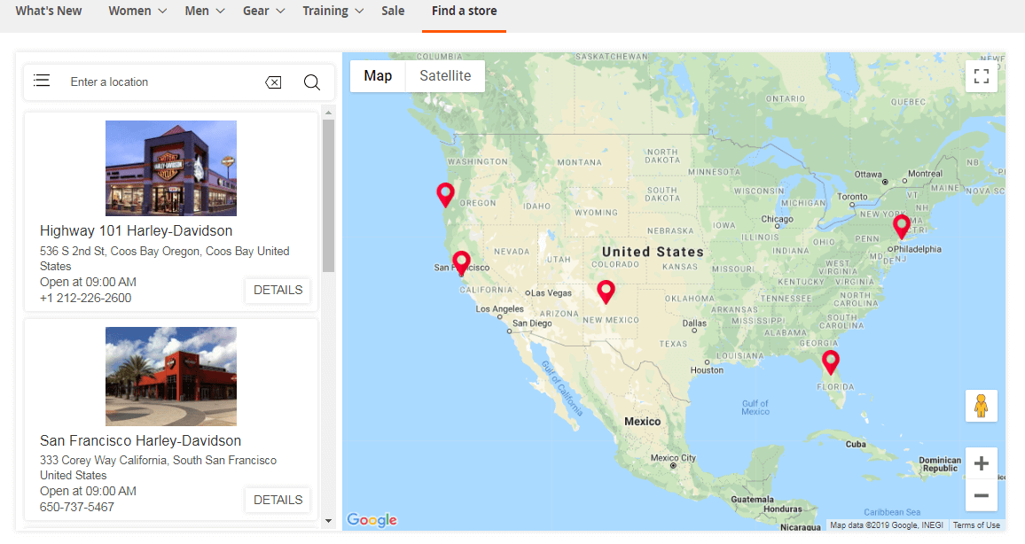 Store Locations on Google Maps