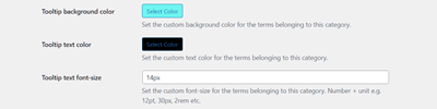 Custom Category Tooltip Style
